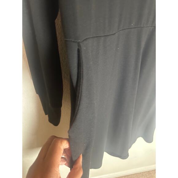 Torrid Women's Black Long Sleeve Fit & Flare Dress Soft Stretchy Casual Chic - Picture 10 of 13